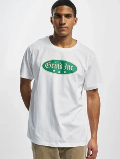 T-Shirts & Tank Tops*GRIND Inc Oldschool Logo T-Shirt weiß