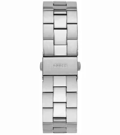 Herrenuhren|Herrenuhren*GUESS Perspective Herren Armbanduhr mit Datumsanzeige Quarz-Uhr 41mm Edelstahl-Uhr GW0276G1 Silber