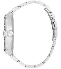 Herrenuhren|Herrenuhren*GUESS Premier Herren Armbanduhr mit Datumsanzeige Quarz-Uhr 45mm GW0330G1 Silber