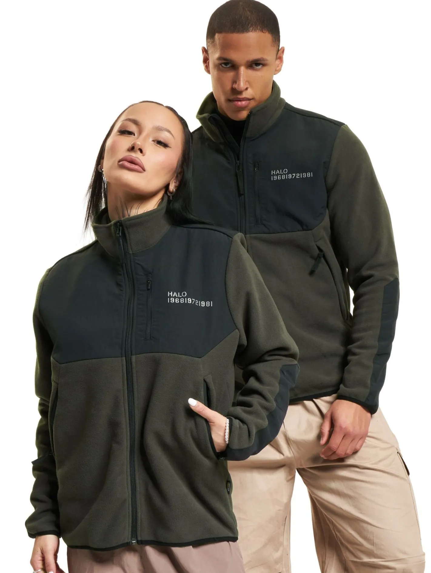 Mäntel & Jacken|Jacken & Mäntel*HALO Blocked Zip Fleece Rabe