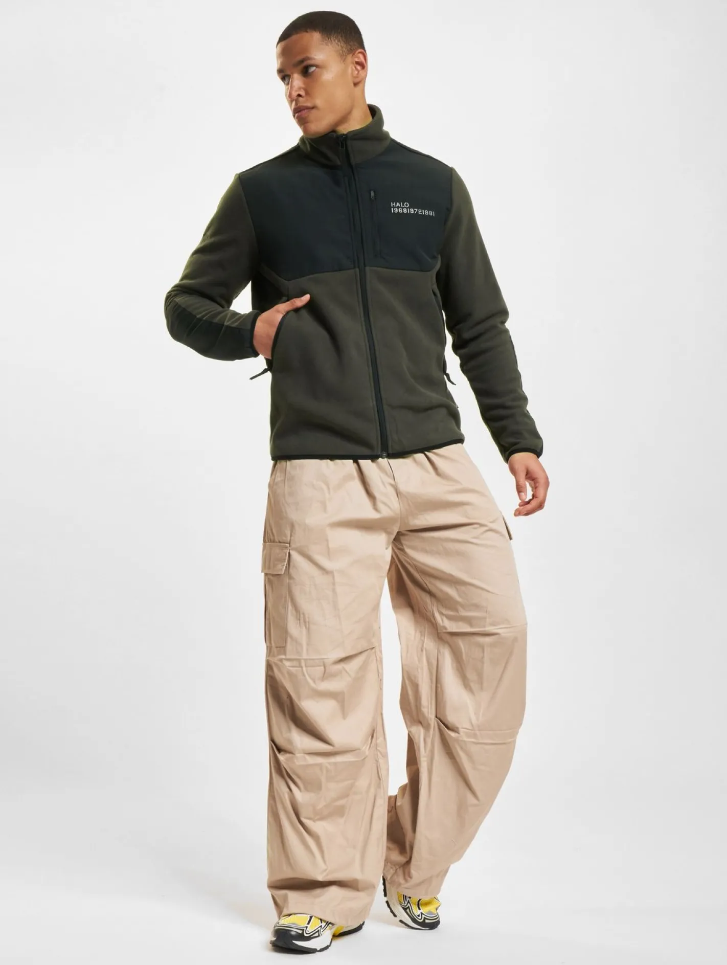 Mäntel & Jacken|Jacken & Mäntel*HALO Blocked Zip Fleece Rabe