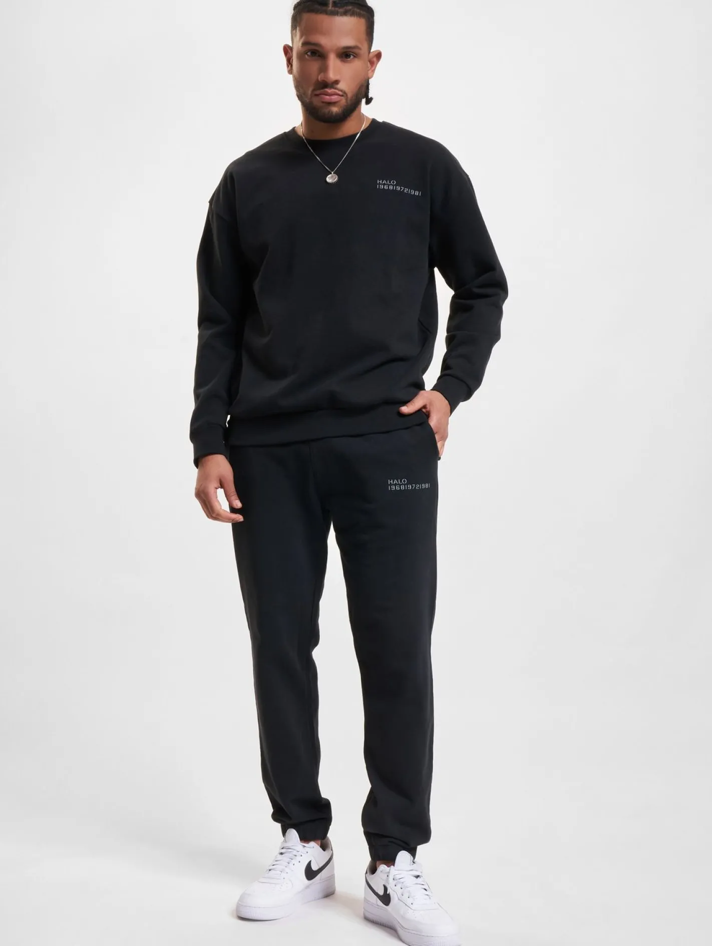 Sweater & Pullover|Pullover & Sweater*HALO Essential Crew Sweatshirt schwarz