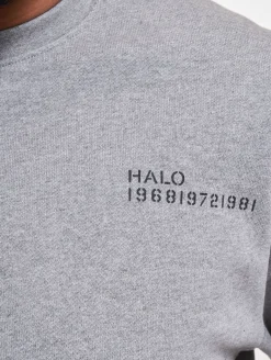 Sweater & Pullover|Pullover & Sweater*HALO Essential Crew Sweatshirt grau meliert
