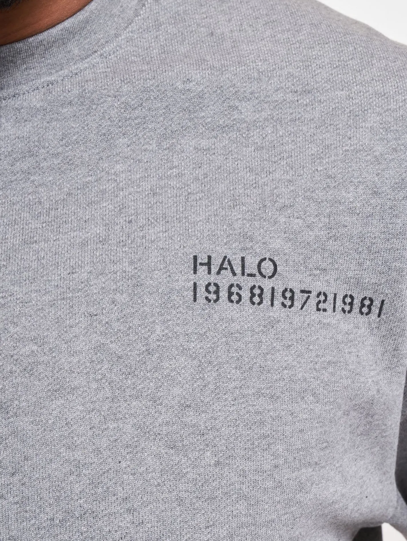 Sweater & Pullover|Pullover & Sweater*HALO Essential Crew Sweatshirt grau meliert