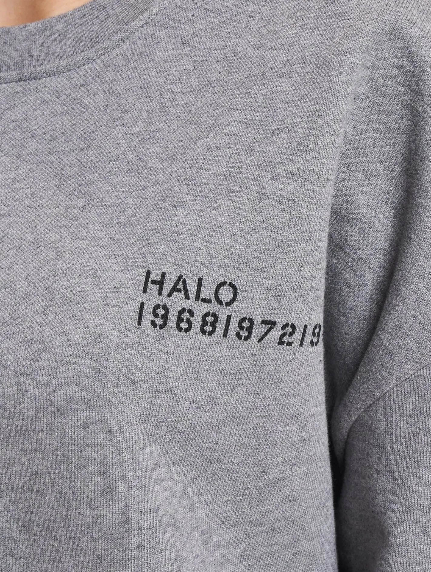 Sweater & Pullover|Pullover & Sweater*HALO Essential Crew Sweatshirt grau meliert