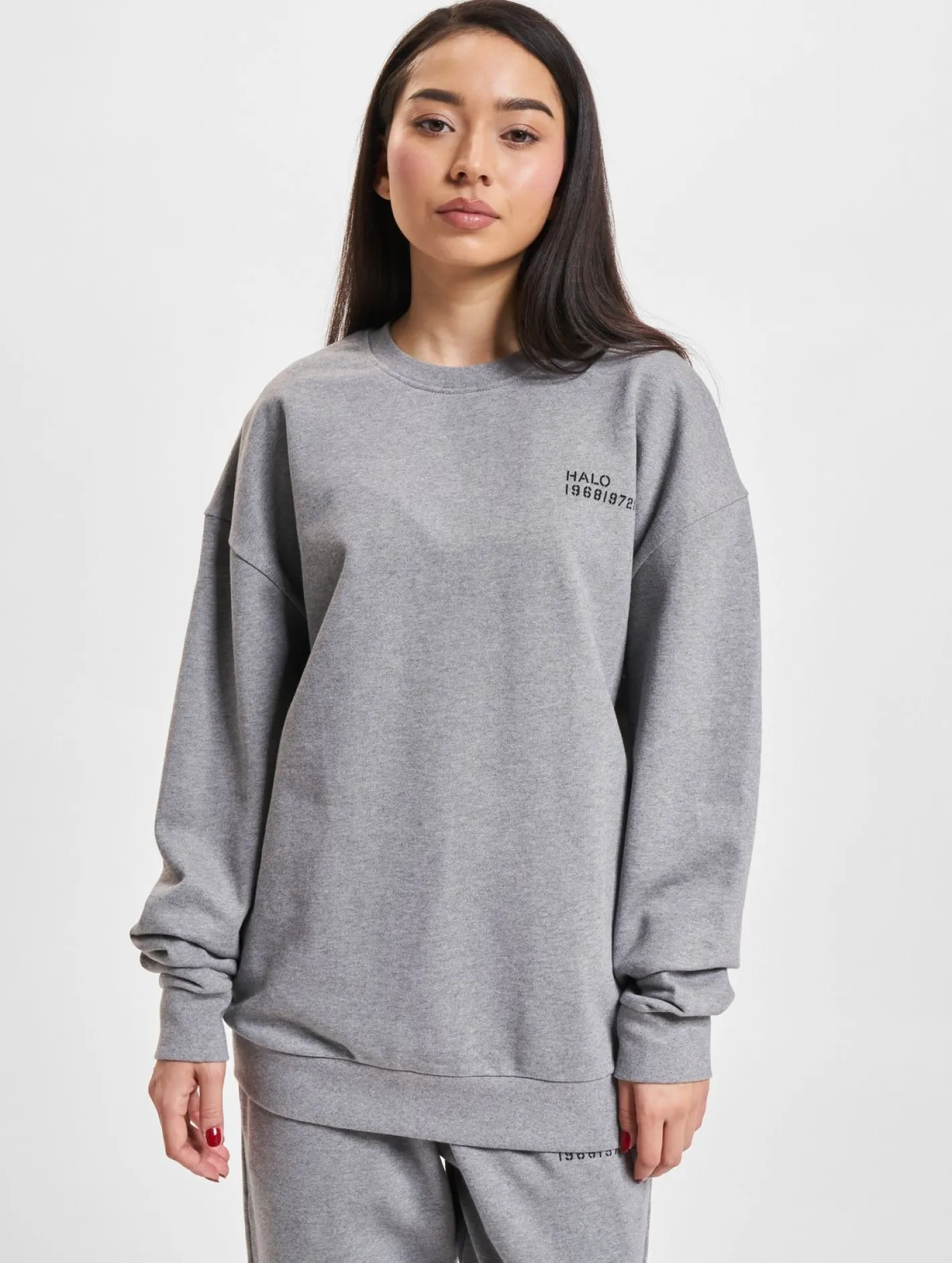 Sweater & Pullover|Pullover & Sweater*HALO Essential Crew Sweatshirt grau meliert