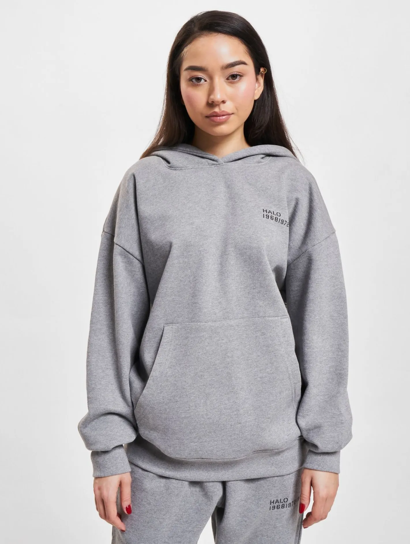 Sweater & Pullover|Pullover & Sweater*HALO Essential Hoodie grau meliert