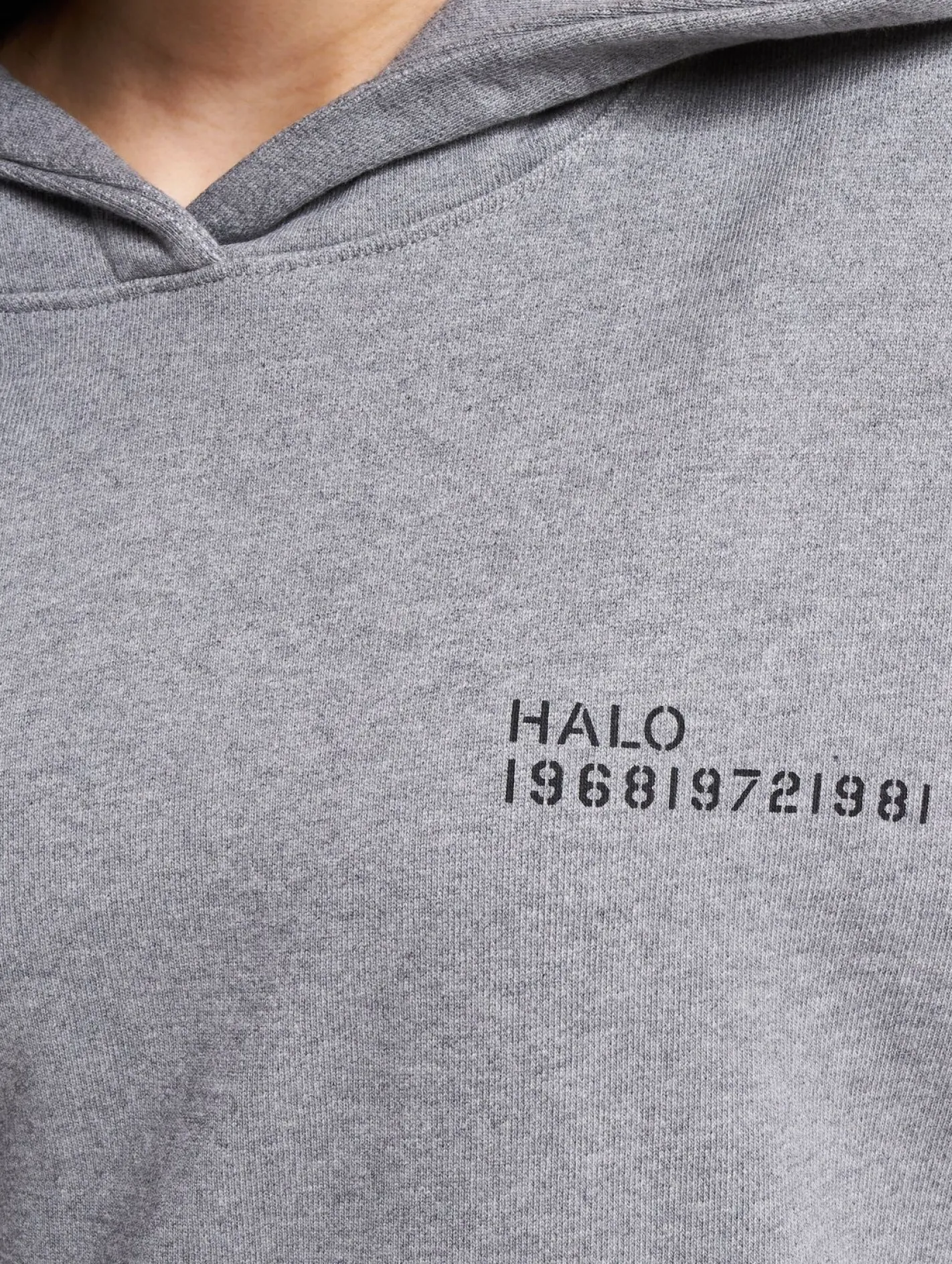 Sweater & Pullover|Pullover & Sweater*HALO Essential Hoodie grau meliert