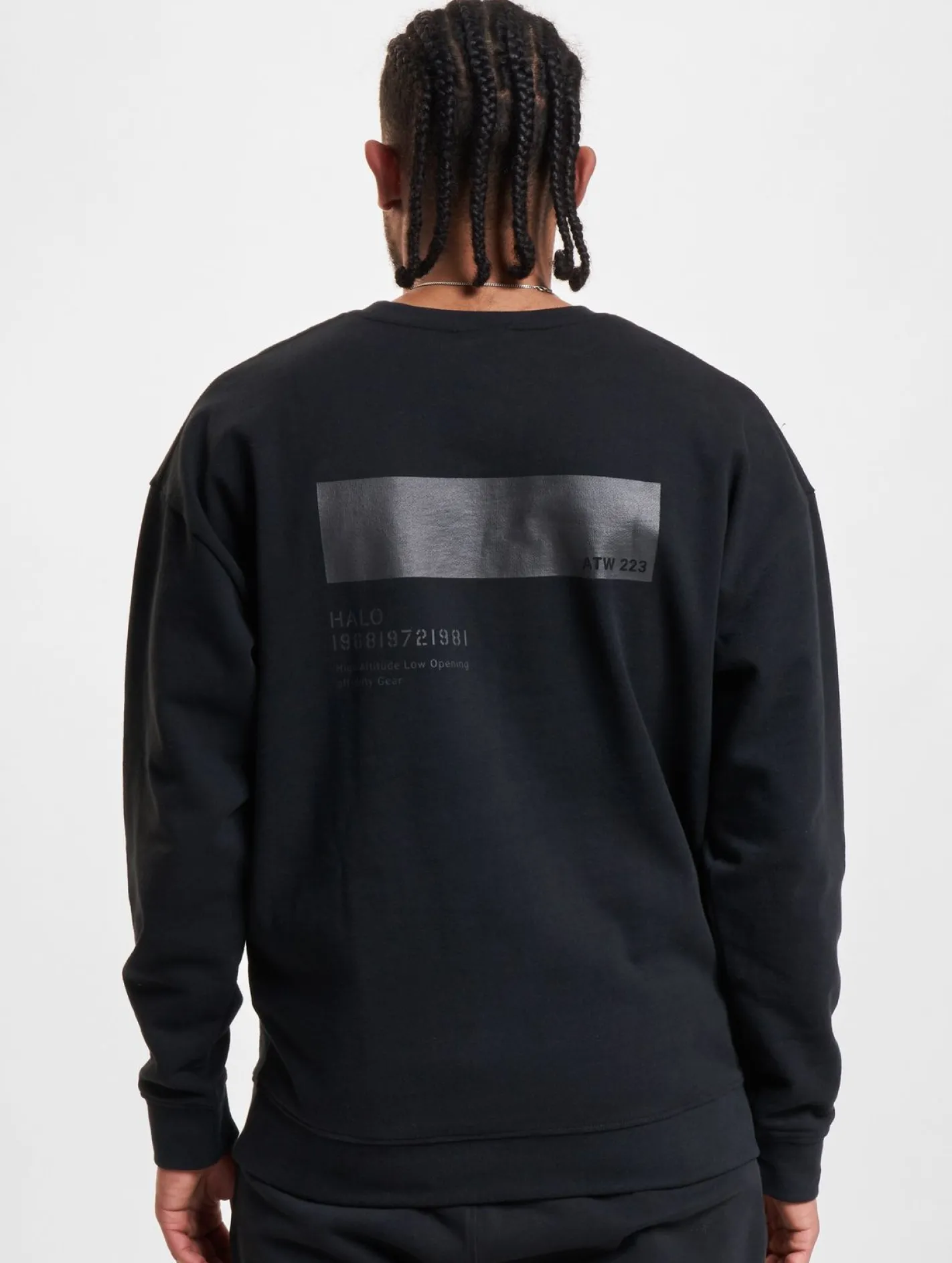 Sweater & Pullover|Pullover & Sweater*HALO Graphic Rundhalspullover schwarz