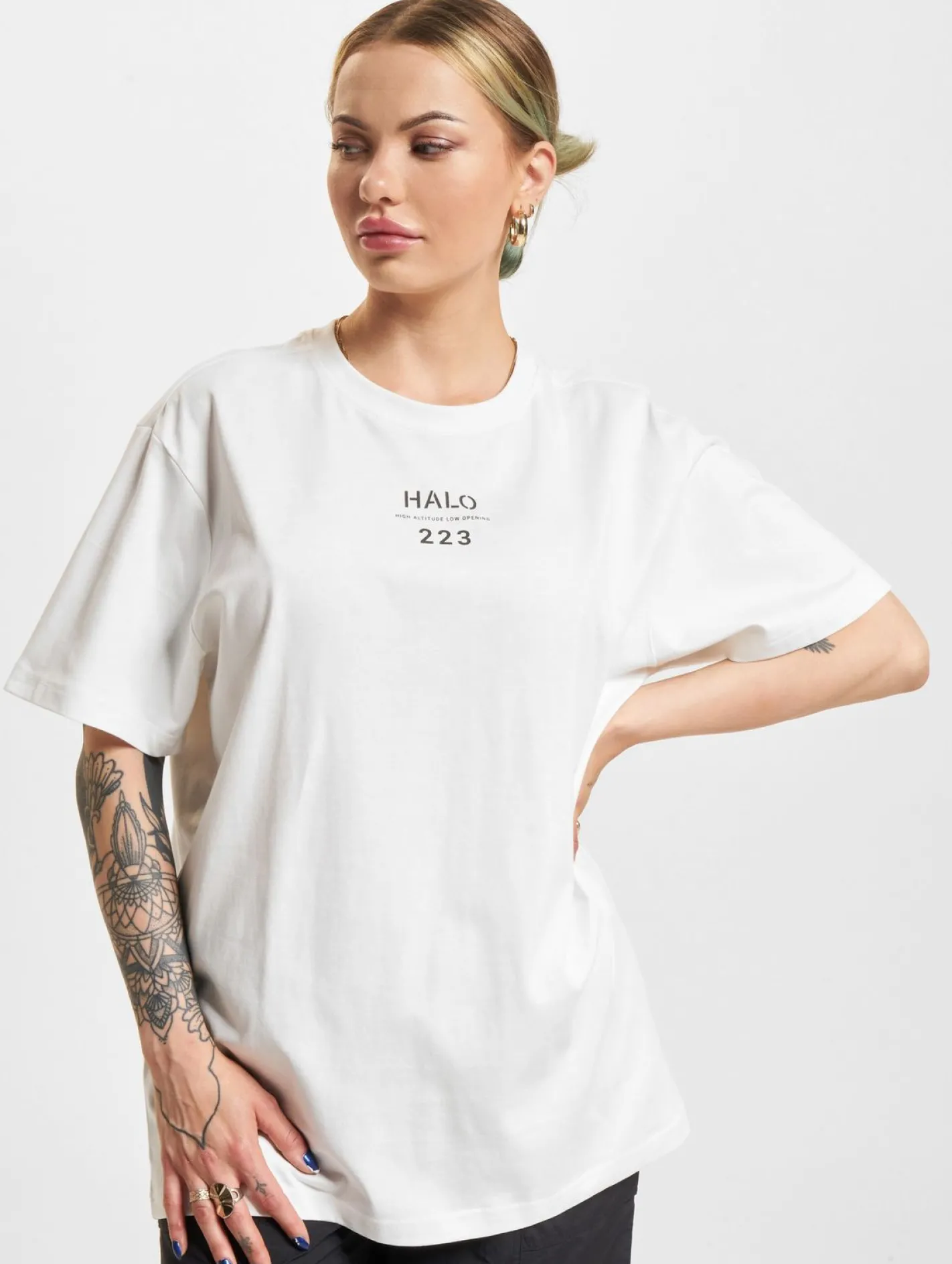 Tops & T-Shirts|T-Shirts & Tank Tops*HALO Patch Grafik T-Shirts Marshmallow