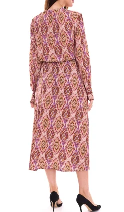 Kleider*HECHTER PARIS Damen Midi-Kleid modisches Sommer-Kleid mit Allover-Muster 20490940 Bunt