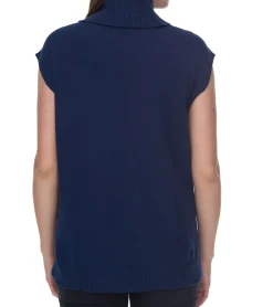 Sweater & Pullover*HECHTER PARIS Damen Pullunder mit Viskose Rollkragen-Pulli 31083465 Dunkelblau