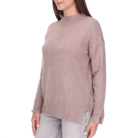 Sweater & Pullover*HECHTER PARIS Damen Strick-Pullover mit Rollkragen Langarm-Shirt 86091131 Braun