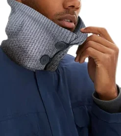 Jacken & Mäntel*O46bpx Herren Übergangs-Jacke mir gerippten Details schlichte Alltags-Jacke 904745 Blau/Grau