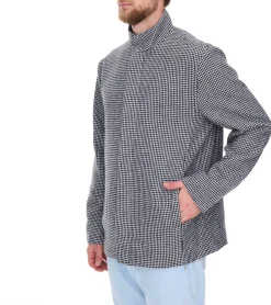 Jacken & Mäntel*O46bpx Herren Übergangs-Jacke mit Hahnentritt-Muster Frühlings-Jacke 957466 Schwarz/Weiß