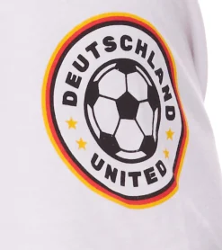 T-Shirts & Tank Tops*Outlet46.de Herren ebay Fußball-Fan-Shirt Baumwoll-Rundhals-Shirt mit Rückennummer DFB Deutschland-Shirt Jubelsommer 900428 Weiß