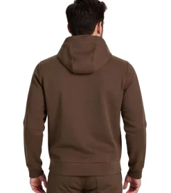 Große Größen|Pullover & Sweater*O46R Herren Hoodie Kapuzen-Pullover Basic-Pullover moderner Baumwoll-Pullover Sweater Große Größen Braun
