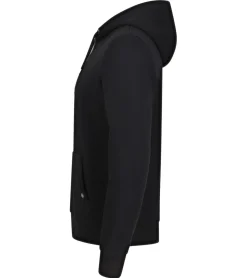 Pullover & Sweater*O46R Herren Hoodie Kapuzen-Pullover Basic-Pullover moderner Baumwoll-Pullover Sweater Schwarz