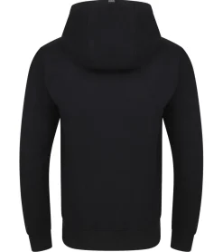 Pullover & Sweater*O46R Herren Hoodie Kapuzen-Pullover Basic-Pullover moderner Baumwoll-Pullover Sweater Schwarz