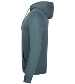 Pullover & Sweater*O46R Herren Hoodie Kapuzen-Pullover Basic-Pullover moderner Baumwoll-Pullover Sweater Türkis-Blau