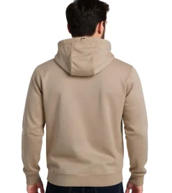 Pullover & Sweater|Große Größen*O46R Herren Hoodie Kapuzen-Pullover Basic-Pullover moderner Baumwoll-Pullover Sweater Große Größen Beige
