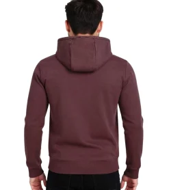 Große Größen|Pullover & Sweater*O46R Herren Hoodie Kapuzen-Pullover Basic-Pullover moderner Baumwoll-Pullover Sweater Weinrot