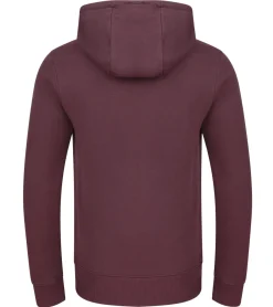 Große Größen|Pullover & Sweater*O46R Herren Hoodie Kapuzen-Pullover Basic-Pullover moderner Baumwoll-Pullover Sweater Weinrot