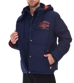 Jacken & Mäntel*O46bpx Herren Stepp-Jacke nachhaltige Winter-Jacke mit abnehmbarer Kapuze 930631 Dunkelblau