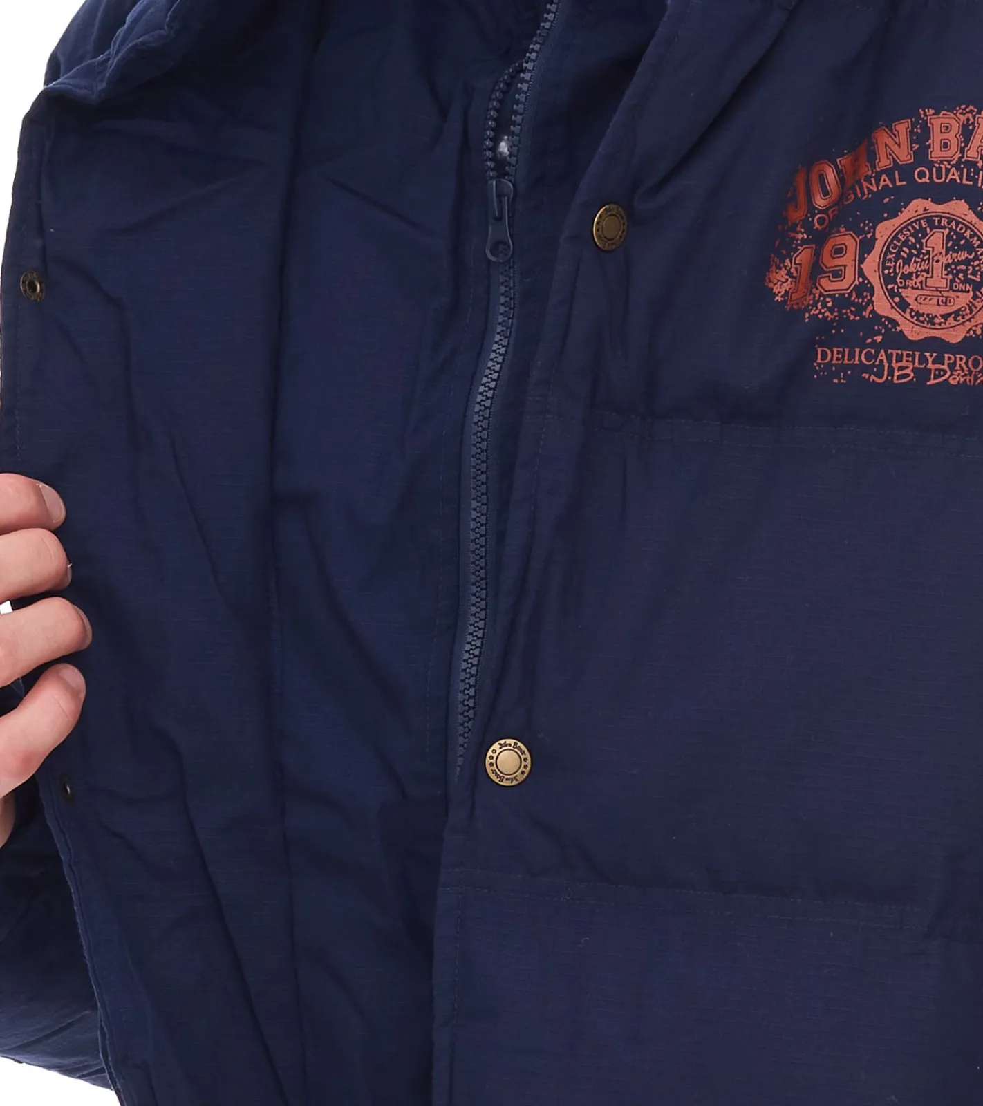 Jacken & Mäntel*O46bpx Herren Stepp-Jacke nachhaltige Winter-Jacke mit abnehmbarer Kapuze 930631 Dunkelblau