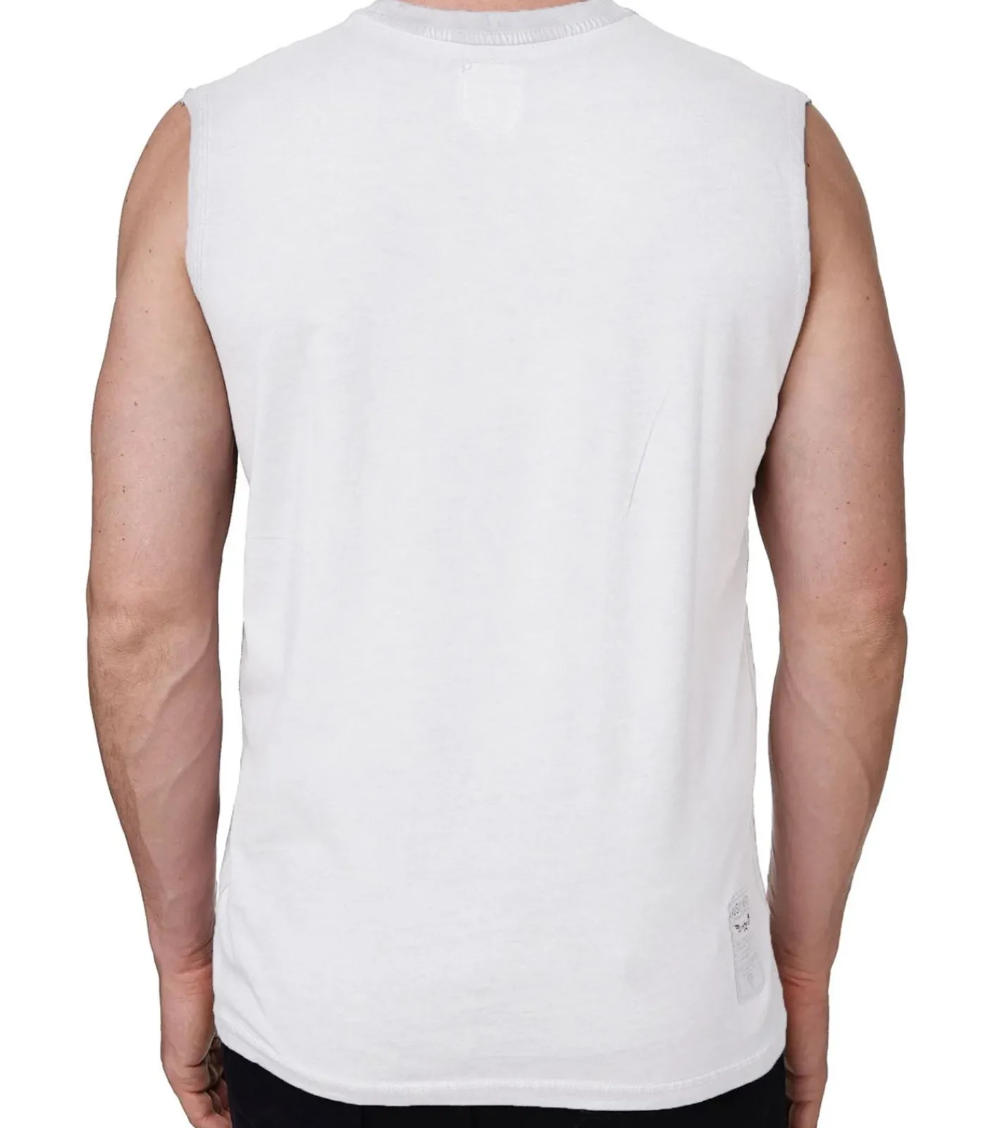 T-Shirts & Tank Tops*O46rn Herren Tank-Top Kurzarm-Shirt schlichtes Sommer Top Baumwoll-Shirt R-15286 Hell-, Weiß, Khaki oder Grau Orange