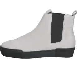 Boots & Stiefel*högl Damen Echtleder-Schuhe zeitlose Chelsea-Stiefeletten Alltags-Schuhe 2-10 3662 Grau