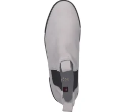 Boots & Stiefel*högl Damen Echtleder-Schuhe zeitlose Chelsea-Stiefeletten Alltags-Schuhe 2-10 3662 Grau