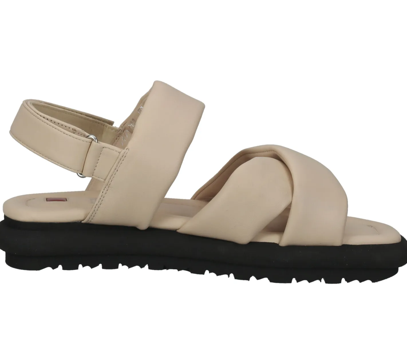 Zehentrenner & Sandalen*högl Damen Sandalette Echtleder Sommer-Schuhe mit gepolstertem Riemen 3-10 0510 1100 Beige