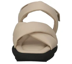 Zehentrenner & Sandalen*högl Damen Sandalette Echtleder Sommer-Schuhe mit gepolstertem Riemen 3-10 0510 1100 Beige