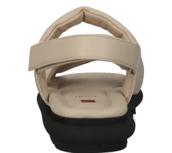 Zehentrenner & Sandalen*högl Damen Sandalette Echtleder Sommer-Schuhe mit gepolstertem Riemen 3-10 0510 1100 Beige