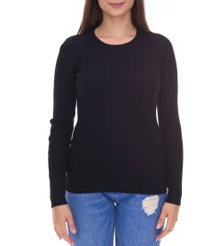 Sweater & Pullover|Tops & T-Shirts*H.I.S Damen Longsleeve geripptes Langarm-Shirt Sommer-Oberteil 74376002 Schwarz