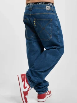 Jeans & Hosen*HOMEBOY X-Tra Loose Flex Baggy Jeans Denim verwaschenes Blau