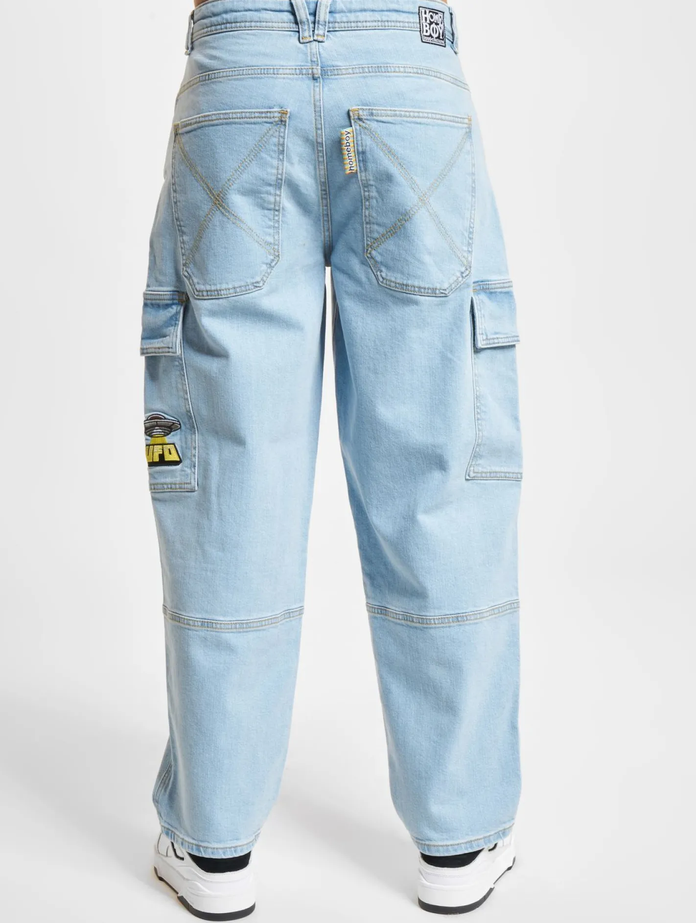 Jeans & Hosen*HOMEBOY X-Tra Ufo Denim Cargohose moon