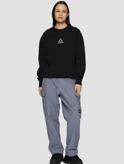 Sweater & Pullover*HUF Set Triple Triangle Rundhalspullover schwarz