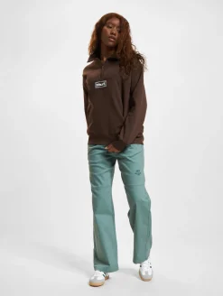 Sweater & Pullover|Pullover & Sweater*HUF Slate Fleecepullover mit Viertelreißverschluss, espresso