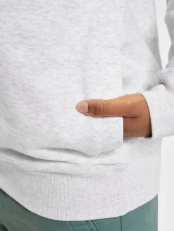 Sweater & Pullover|Pullover & Sweater*HUF Slate Quarter Zip Fleece Pullover grau meliert