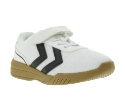 Turnschuhe*hummel Steady Game Kinder Indoor Schuhe Mädchen und Jungen Hallen-Schuhe 228688 9001 Weiß
