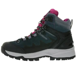 Wanderschuhe & Trekkingschuhe*ICEPEAK Wynne Ms Damen Wanderschuhe mit wasserdichter A.W.S. WATERPROOF-Membran Trekking-Schuhe Hiking-Boots 10089410 Dunkel-Grau/Pink