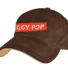 Caps & Mützen*BioworldMerch Iggy Pop Unisex Cap Baumwoll-Cap Punk-Rocker mit leicht gebogenem Schirm Base-Cap TC103531IGY Braun