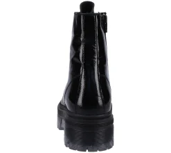 Boots & Stiefel*ILC Damen Biker-Stiefelette mit derber Sohle Echtleder-Boots C40-3681-16-01 Schwarz