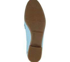 Ballerinas & Slipper*ILC Hilart Damen Echtleder-Slipper Loafer Sommer-Schuhe Schlupf-Schuhe C45-8502 -11 Blau