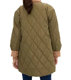 Mäntel & Jacken*O46bpx 2in1 Mantel Damen Schwangerschafts-Jacke Mantel Umstandsmode Stepp-Jacke 936631 Grün