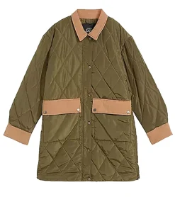 Mäntel & Jacken*O46bpx 2in1 Mantel Damen Schwangerschafts-Jacke Mantel Umstandsmode Stepp-Jacke 936631 Grün