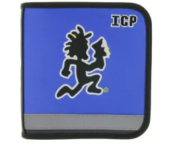 Rucksäcke & Taschen*BioworldMerch INSANE CLOWN POSSE CD-Hülle von der Horrorcore Rap-Band reflektierend für 24 CD´s Blau/Schwarz/Weiß/Gelb