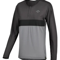 Sportoberbekleidung|Radsport*IXS Damen Radtrikots Flow XTG Longsleeve Henley Trikot Schwarz